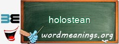 WordMeaning blackboard for holostean